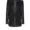 1-button jacket with Constellation embroidery 1-button jacket with Constellation embroidery