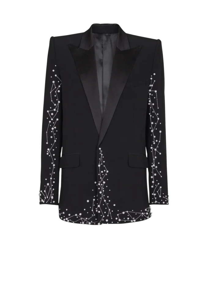 1-button jacket with Constellation embroidery 1-button jacket with Constellation embroidery