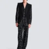 1-button jacket with Constellation embroidery 1-button jacket with Constellation embroidery