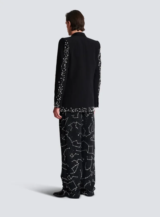 1-button jacket with Constellation embroidery 1-button jacket with Constellation embroidery