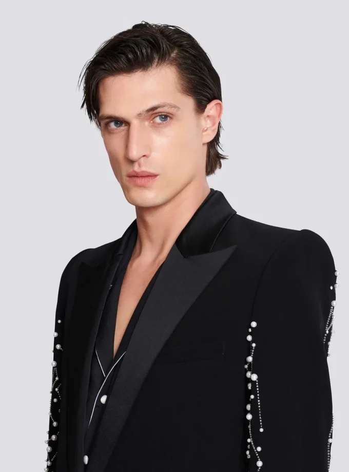 1-button jacket with Constellation embroidery 1-button jacket with Constellation embroidery