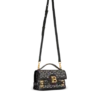 B-Buzz Shoulder 24 bag in calfskin and PB jacquard canvas B-Buzz Shoulder 24 bag in calfskin and PB jacquard canvas