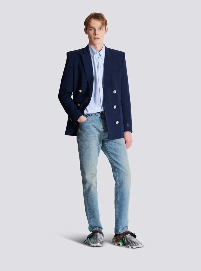 Balmain Écusson embroidered cotton shirt Balmain Écusson embroidered cotton shirt