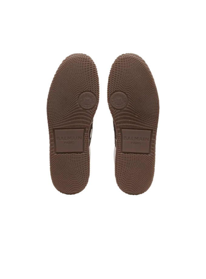 Balmain Swan suede and nylon trainers