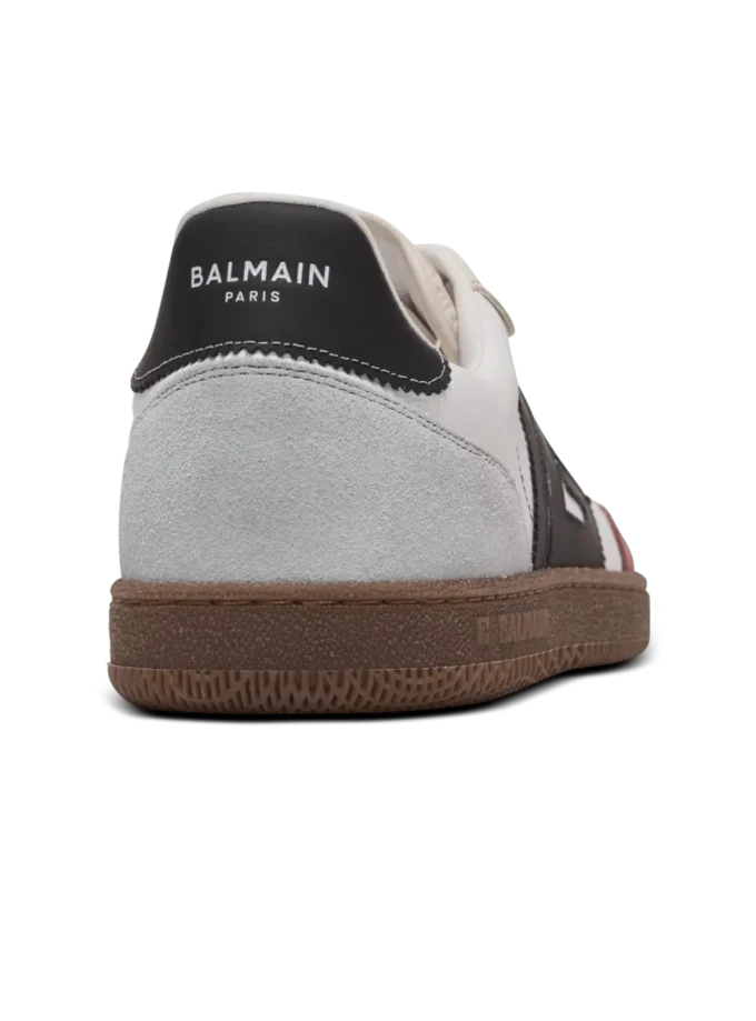 Balmain Swan suede and nylon trainers