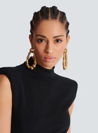 Bamboo hoop earrings Bamboo hoop earrings