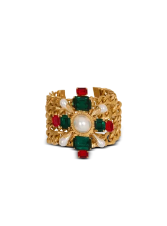 Baroque bracelet with chains and beads Baroque bracelet with chains and beads
