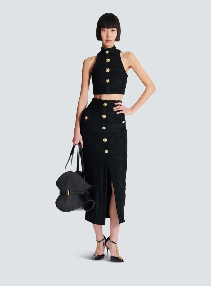 Baroque pattern midi skirt Baroque pattern midi skirt