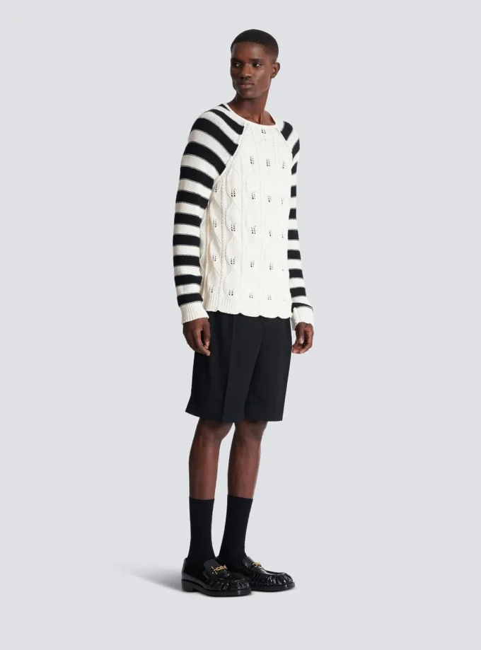 Cable knit jumper