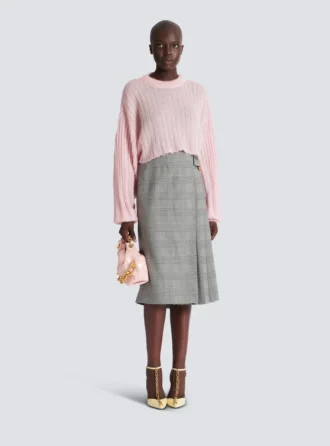 Cropped mohair jumper