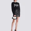 Cropped printed cotton sweatshirt Cropped printed cotton sweatshirt