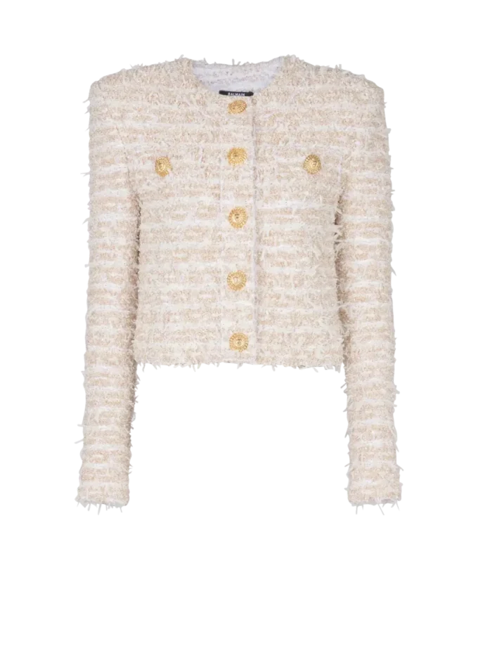 Cropped tweed jacket