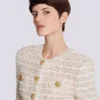 Cropped tweed jacket