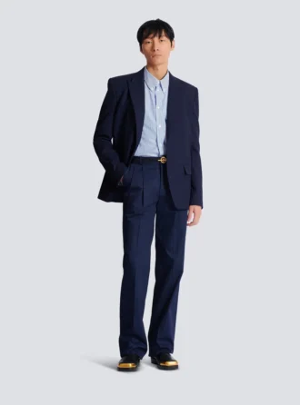 Darted trousers in cotton twill Darted trousers in cotton twill