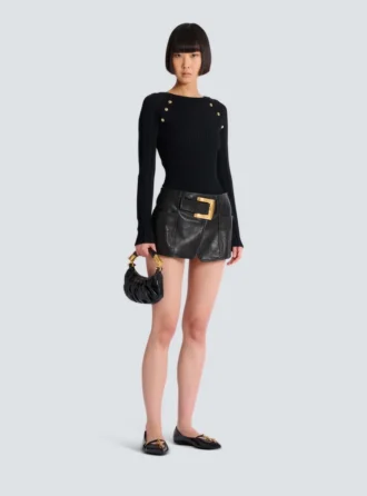 Ebene Mini bag in calfskin leather