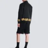 Embroidered cupro bomber jacket Embroidered cupro bomber jacket