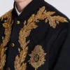 Embroidered cupro bomber jacket Embroidered cupro bomber jacket