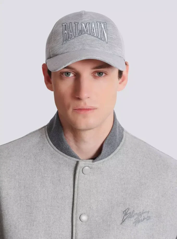 Embroidered jersey cap