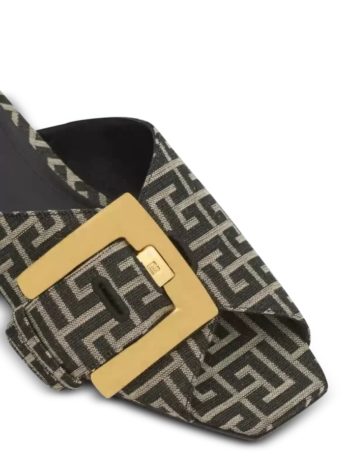 Flat monogram jacquard Anthem sandals