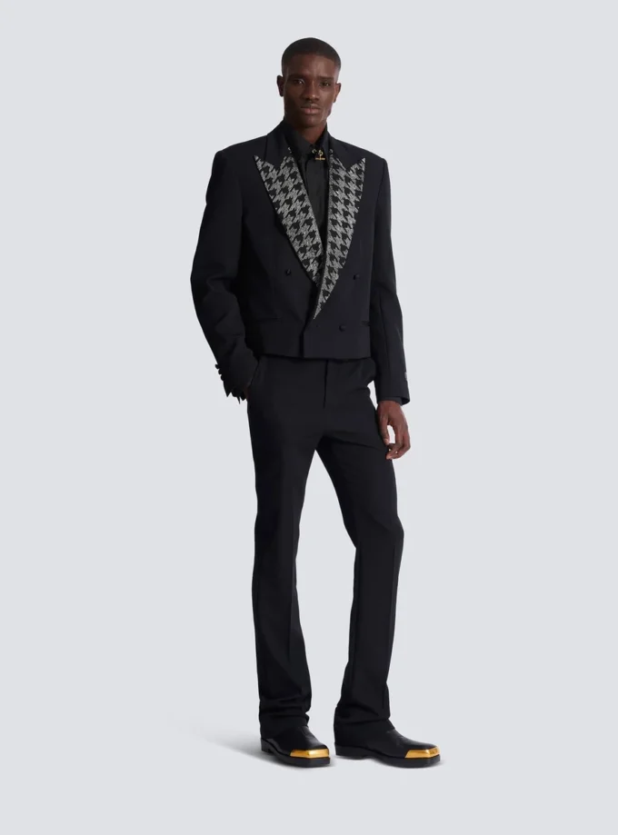 Grain de poudre jacket with crystals