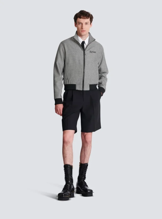 Houndstooth wool jacket Houndstooth wool jacket