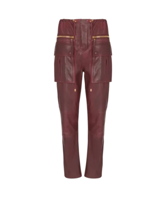 Lambskin leather cargo pants Lambskin leather cargo pants