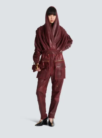 Lambskin leather cargo pants Lambskin leather cargo pants