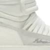 Leather Balmain Swan Mid-Top lace-up trainers