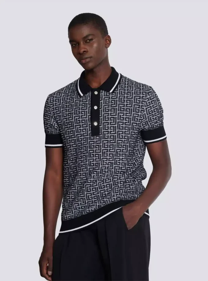 PB Labyrinth knit polo shirt PB Labyrinth knit polo shirt