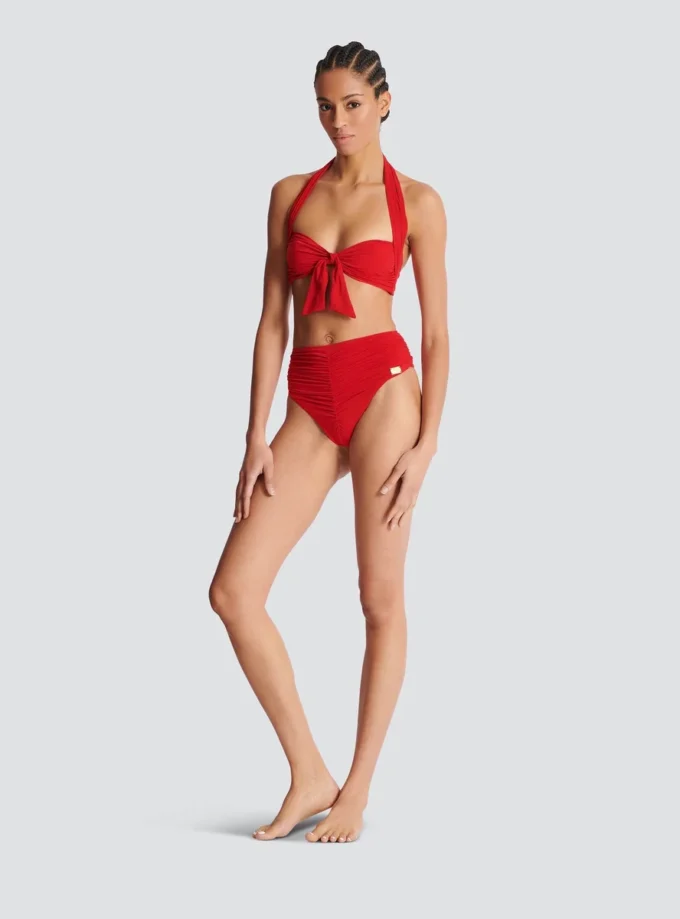 Plain two-piece swimsuit Plain two-piece swimsuit