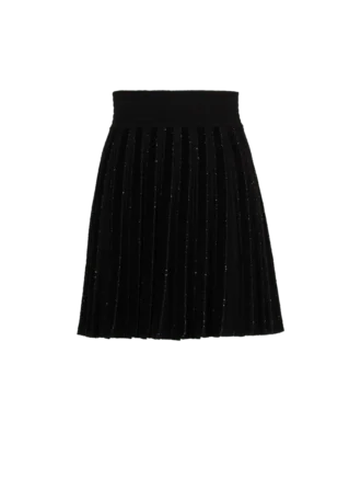 Pleated glitter knit skirt Pleated glitter knit skirt