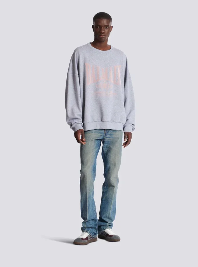 Printed cotton sweatshirt