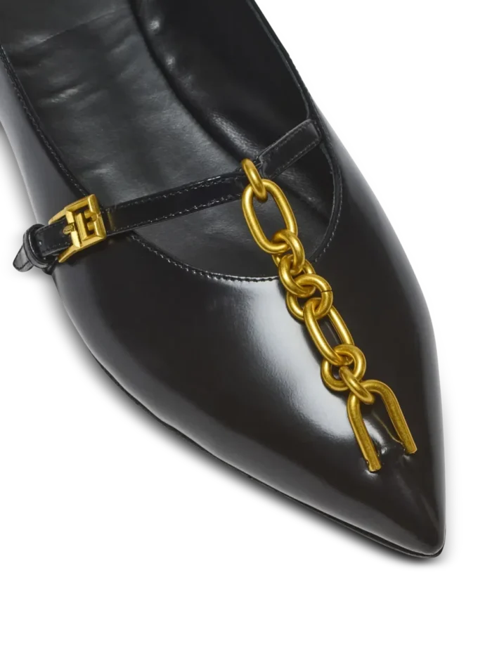 Shiny lambskin Sync ballet flats