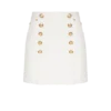 Short cotton canvas skirt