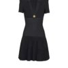 Short flared knit dress