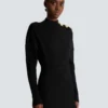 Short flared knit dress