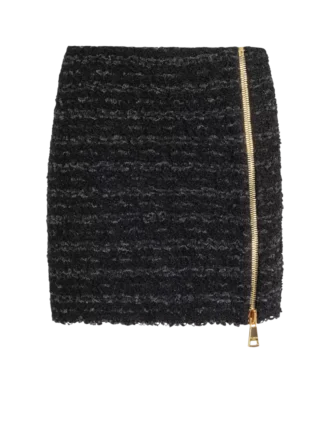 Short zipped tweed skirt Short zipped tweed skirt
