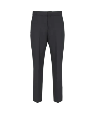Straight-leg tailored wool trousers Straight-leg tailored wool trousers