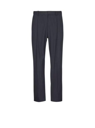 Straight-leg trousers in pinstripe wool Straight-leg trousers in pinstripe wool
