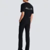 Straight-leg wool trousers with crystal embroidery Straight-leg wool trousers with crystal embroidery