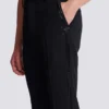 Straight-leg wool trousers with crystal embroidery Straight-leg wool trousers with crystal embroidery