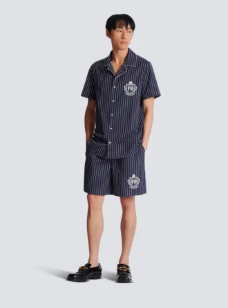 Striped poplin pyjama shirt Striped poplin pyjama shirt