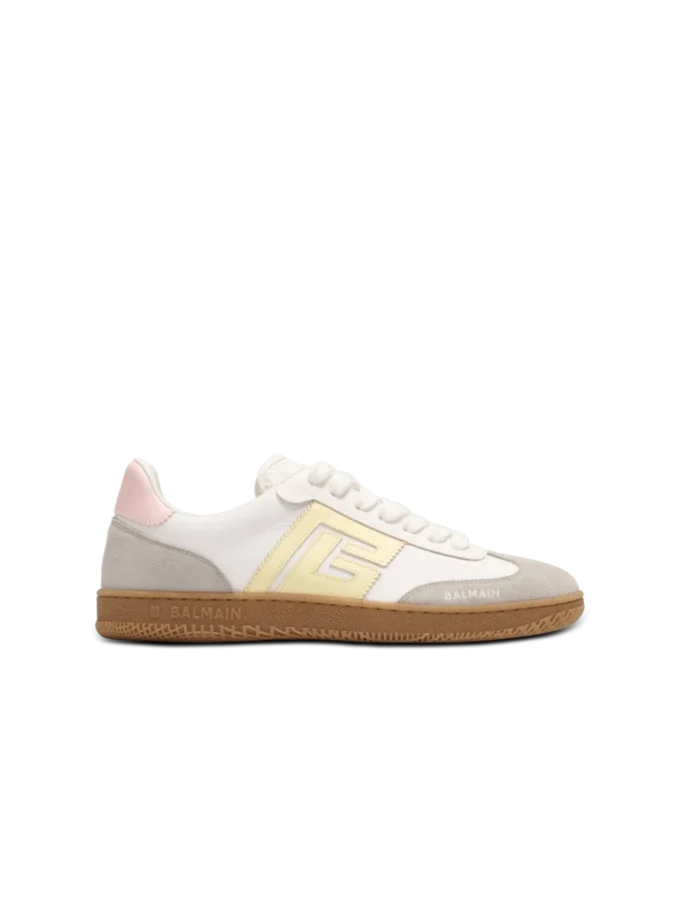 Swan trainers in calfskin and nylon Swan trainers in calfskin and nylon