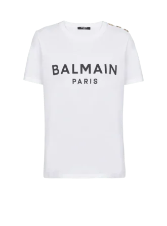 T-shirt with Balmain Paris print