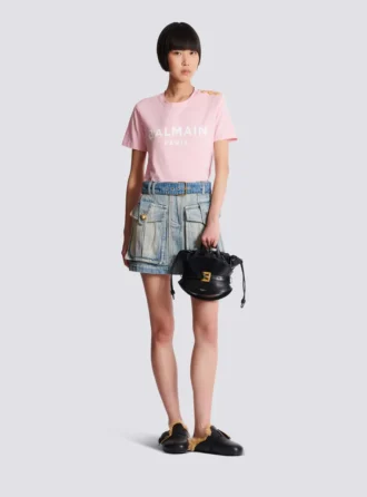 T-shirt with Balmain Paris print
