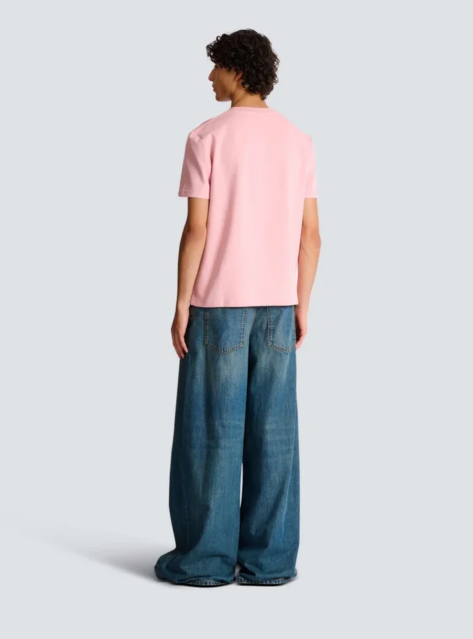 T-shirt with embroidered logo
