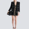 Tweed dress with pearl trim Tweed dress with pearl trim