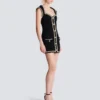 Tweed dress with pearl trim Tweed dress with pearl trim