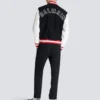 Varsity wool and faux leather jacket