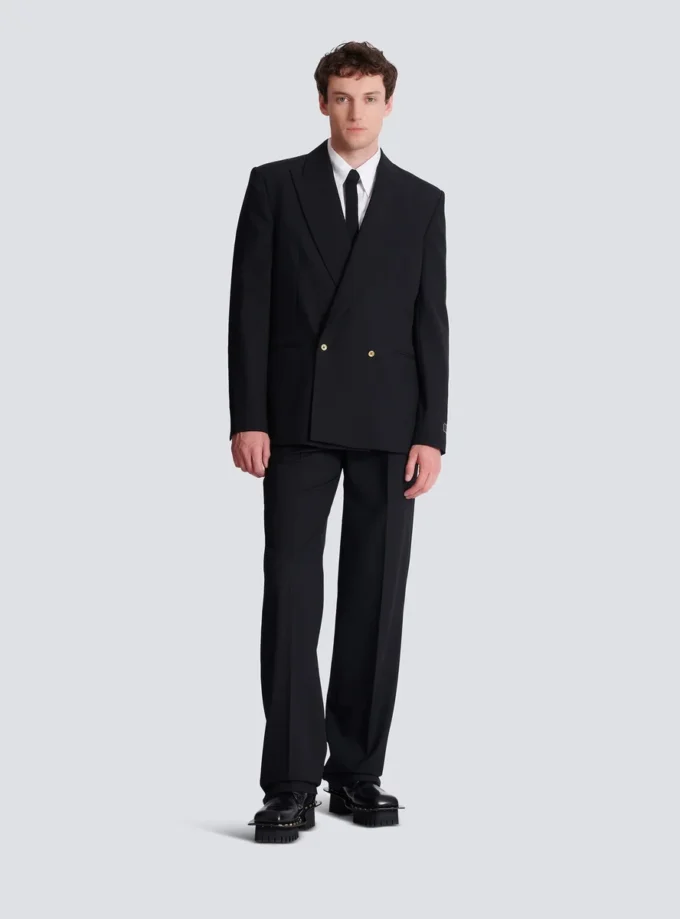 Wool 2-buttons blazer